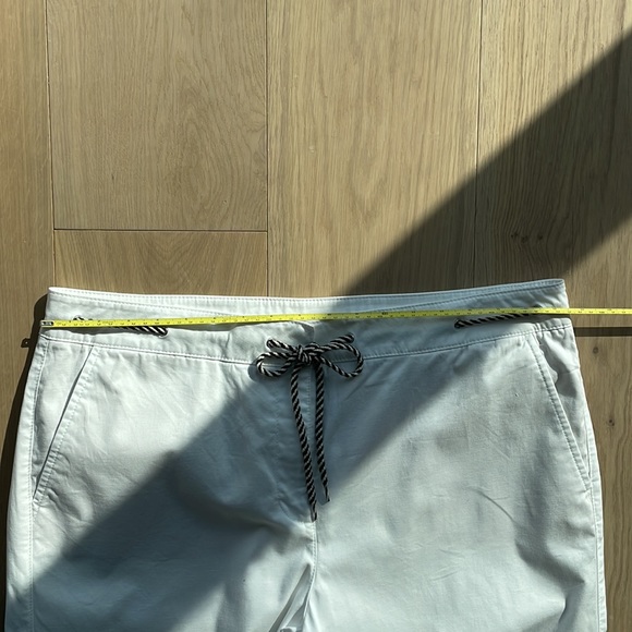 TALBOTS wide crop white drawstring pants - Picture 9 of 10